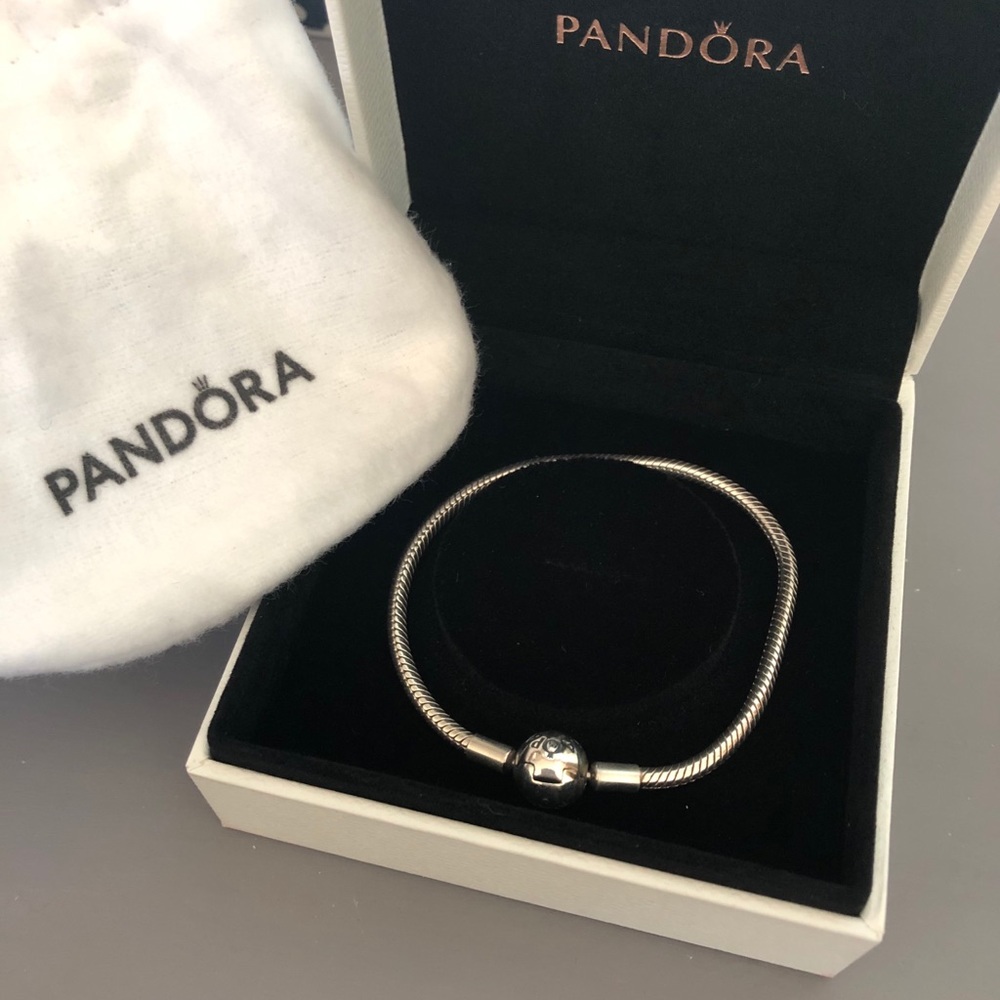 Pandora Snap Charm Bracelet - hardly used!